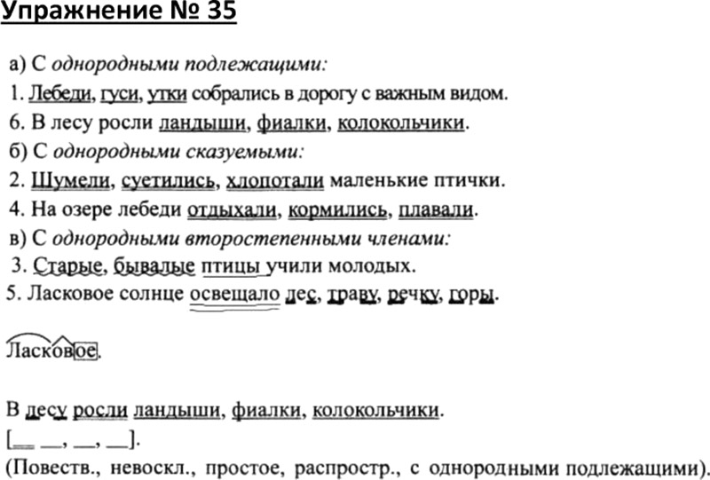 Упражнение 35 класс. Однородные члены предложения 4 класс Канакина. Учебник по русскому языку 4 класс 1 часть однородные члены. Русский язык 4 класс однородные члены Канакина Горецкий. Однородные члены в учебнике Горецкого.