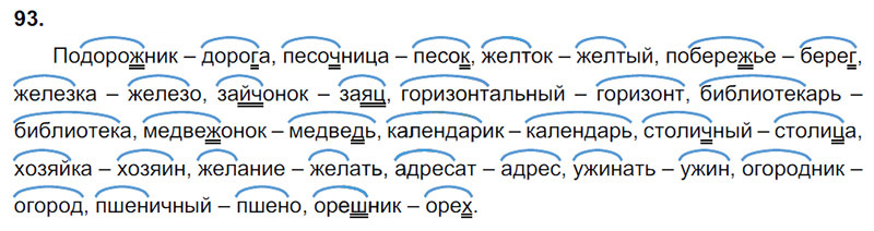 Слову лес подбери и запиши однокоренные слова в порядке схем